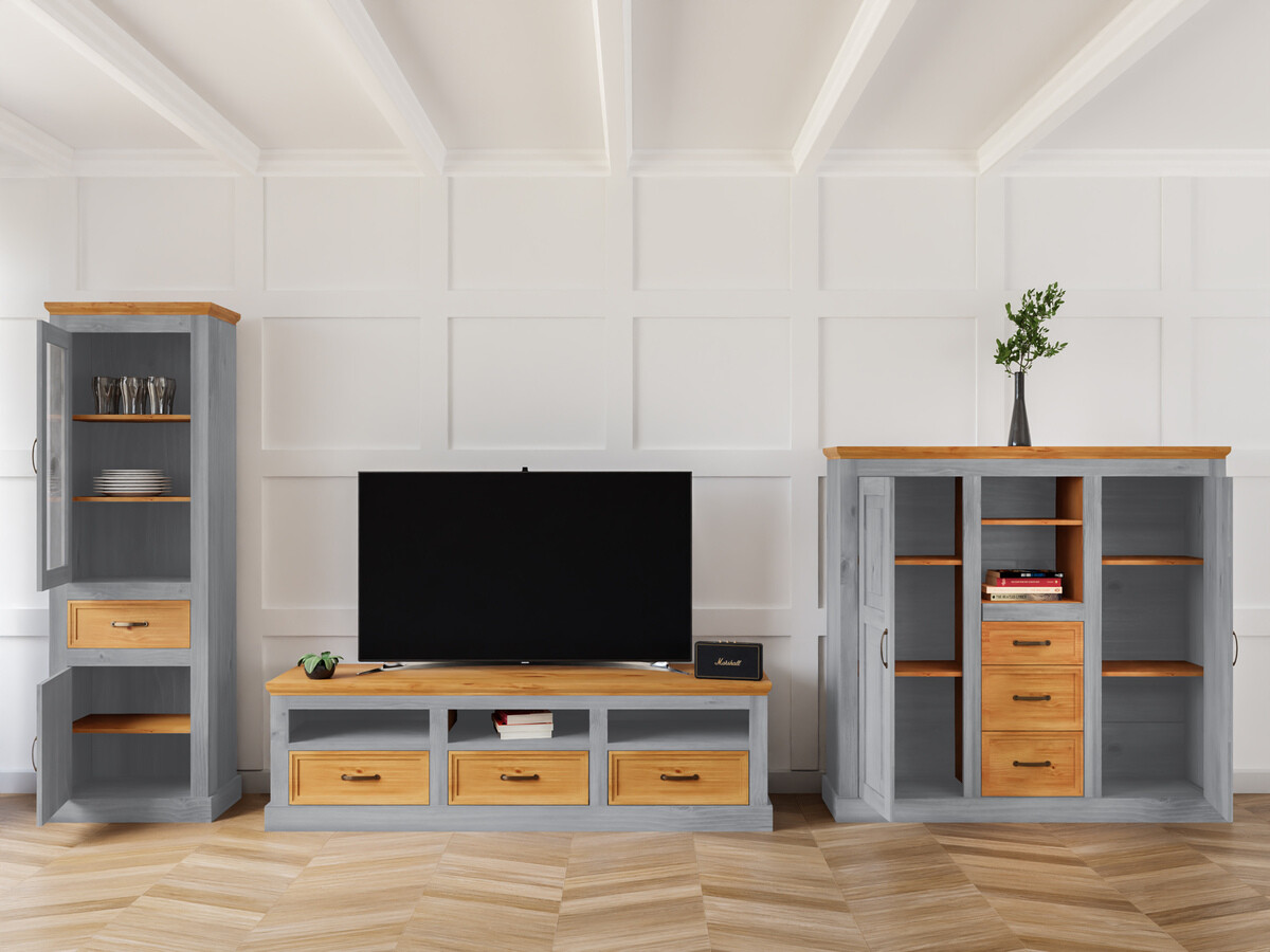 Set za dnevnu sobu Tolelio 118 (Sivo + Bor)