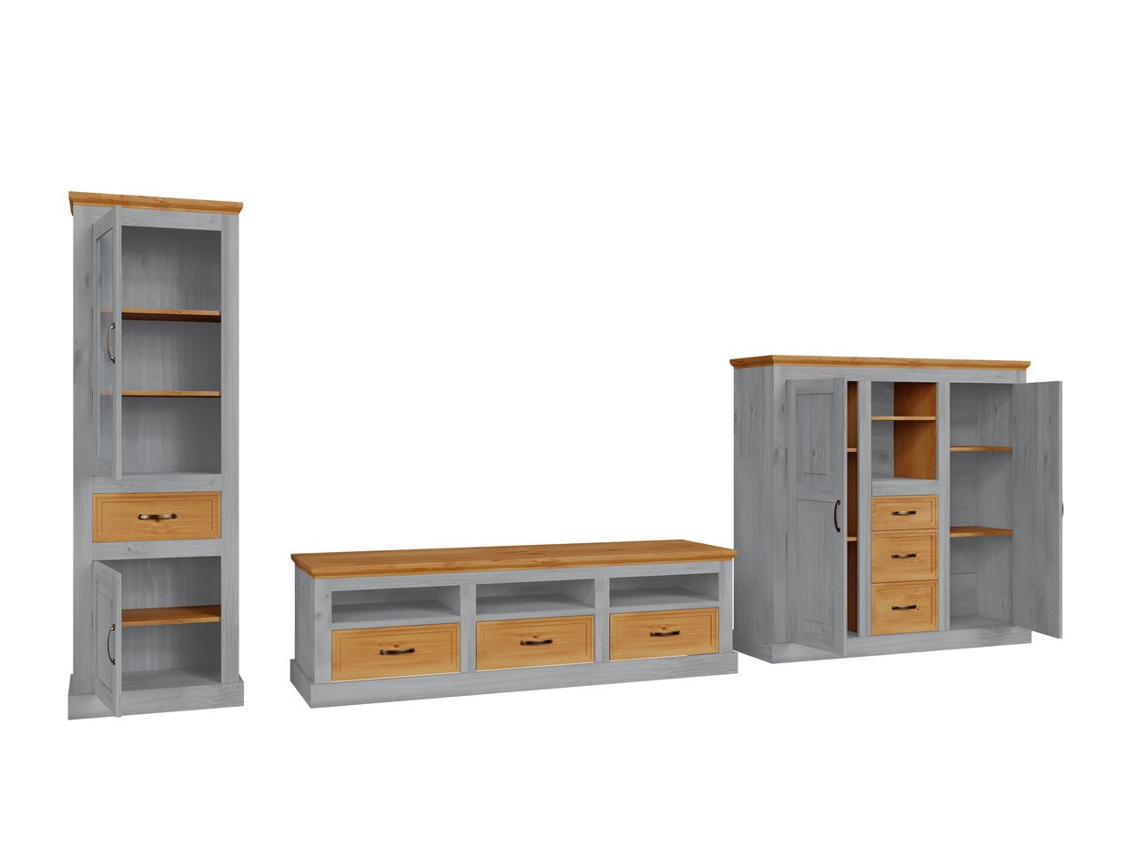 Set za dnevnu sobu Tolelio 118 (Sivo + Bor)