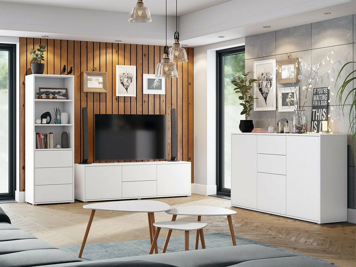 Set za dnevnu sobu Comfivo Tutela III (Belo)