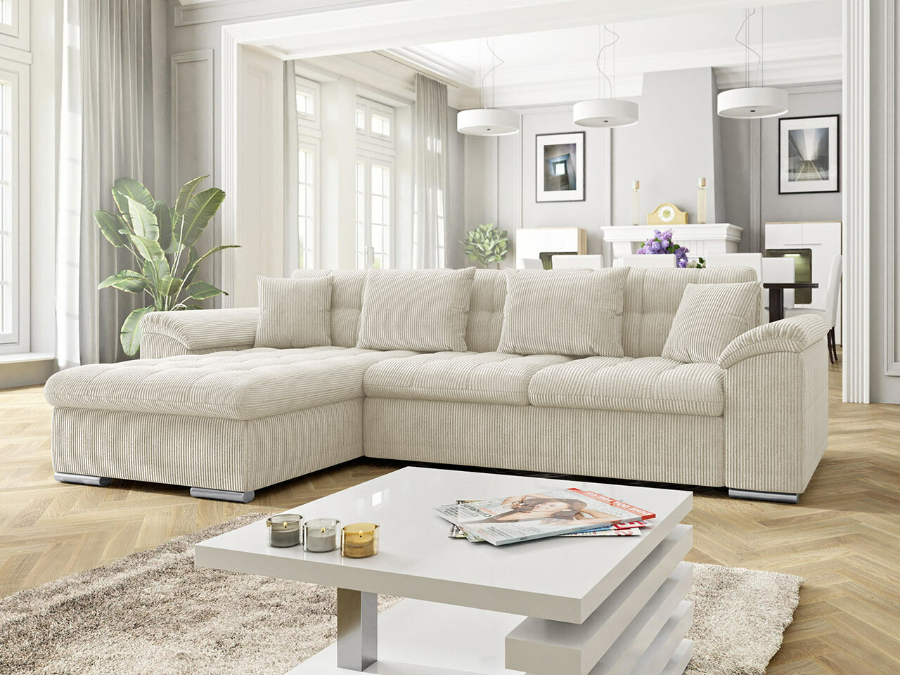 Ugaona sofa Comfivo 107 (Poso 100)