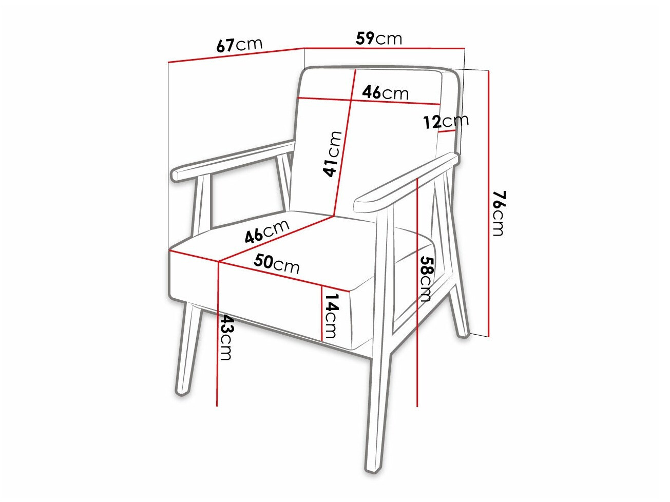 Fotelja Clovis 100 (Poso 01)