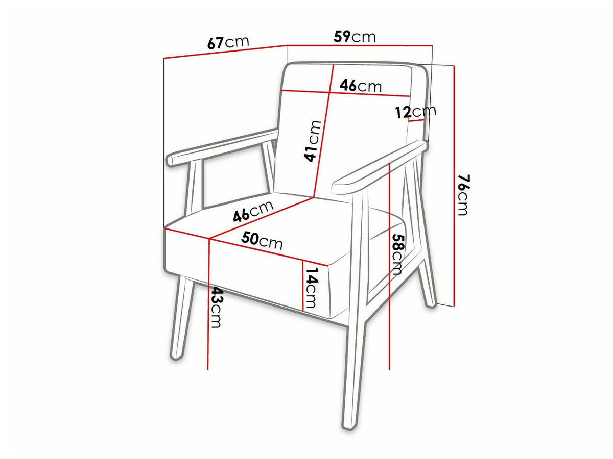 Fotelja Clovis 100 (Poso 110)