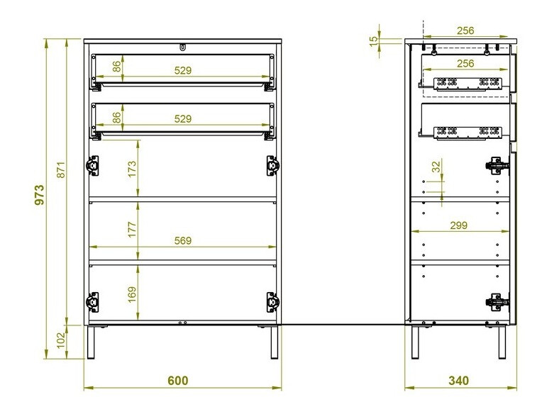 Samostojeći kupatilski ormarić Levtalo 102