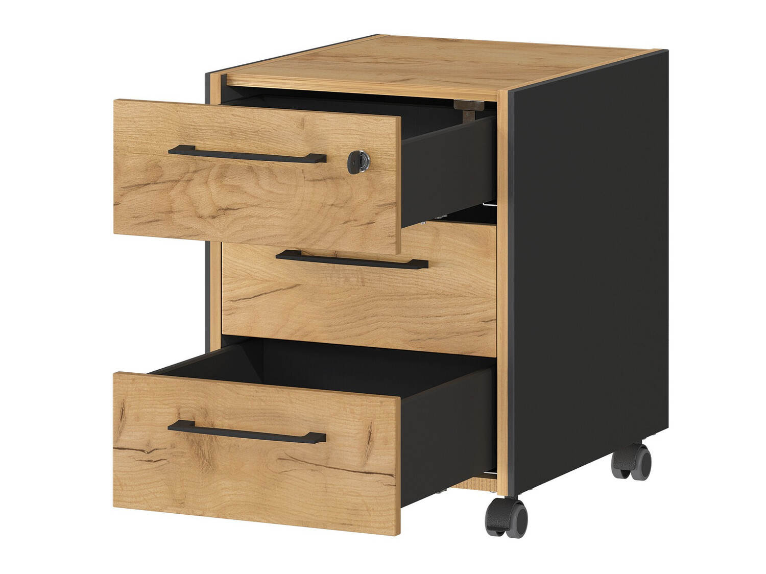 Pokretna kaseta Fivcalu 100 (Navarra hrast + Grafit)