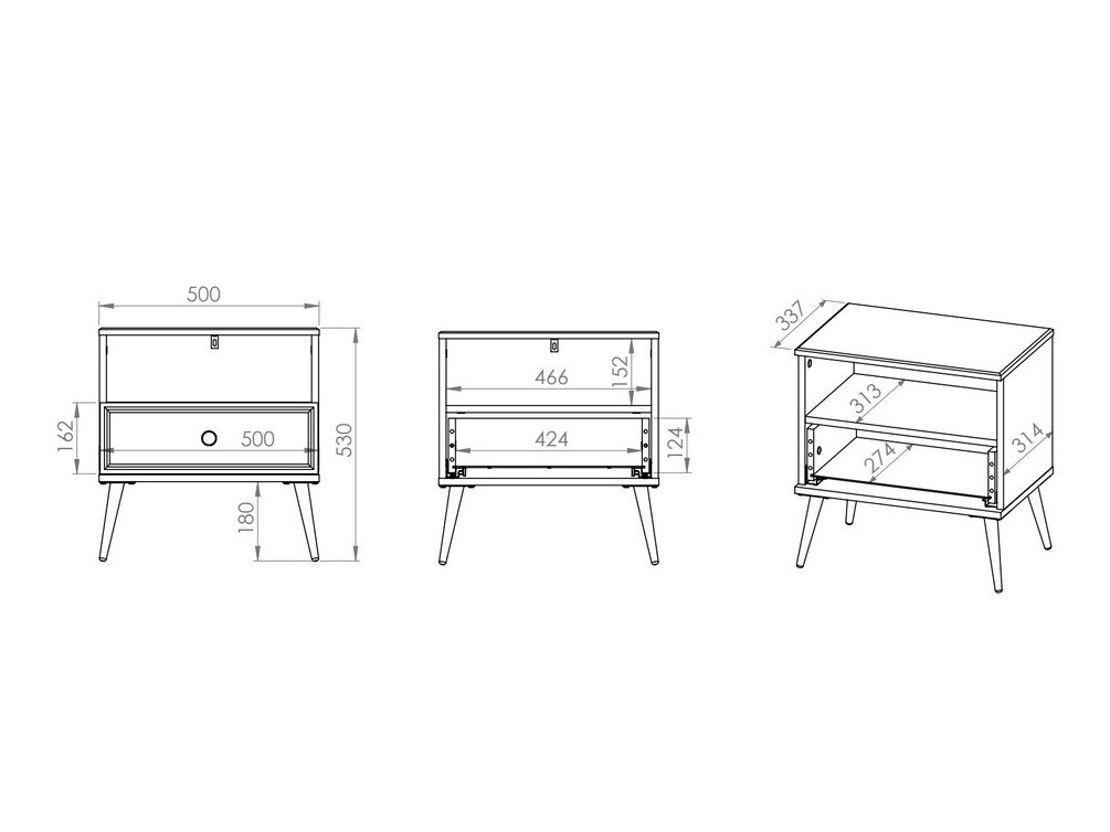 Noćni ormarić Elbrevi 106