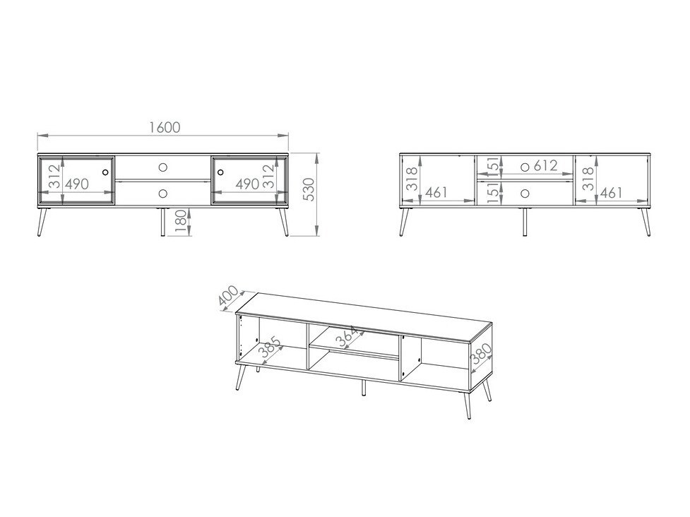 TV komoda Elbrevi 105