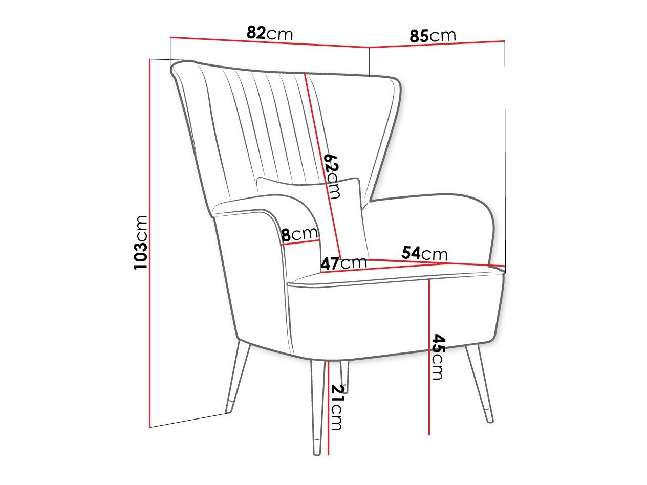 Fotelja Orem 111 (Magic Velvet 2216)