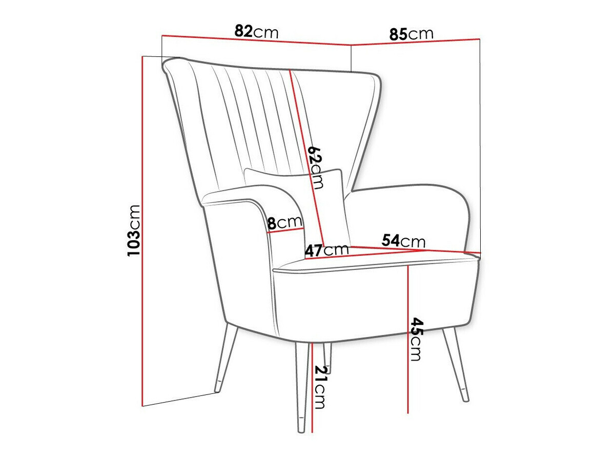 Fotelja Orem 111 (Magic Velvet 2217)