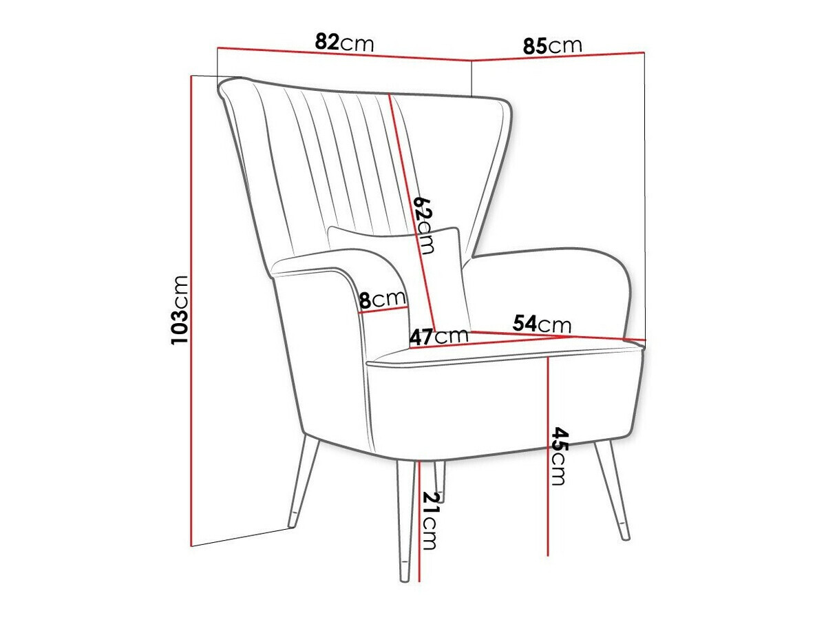 Fotelja Orem 111 (Magic Velvet 2227)
