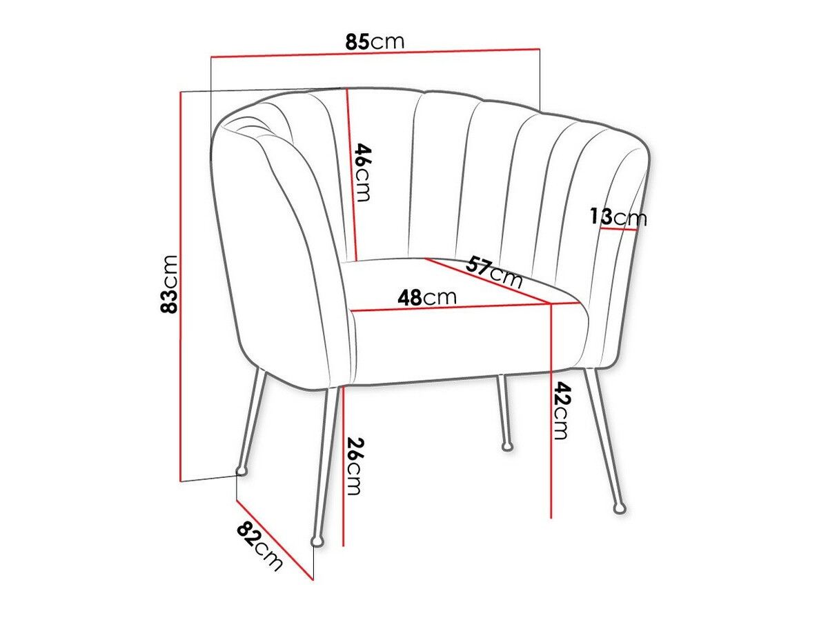 Fotelja Orem 112 (Magic Velvet 2216)
