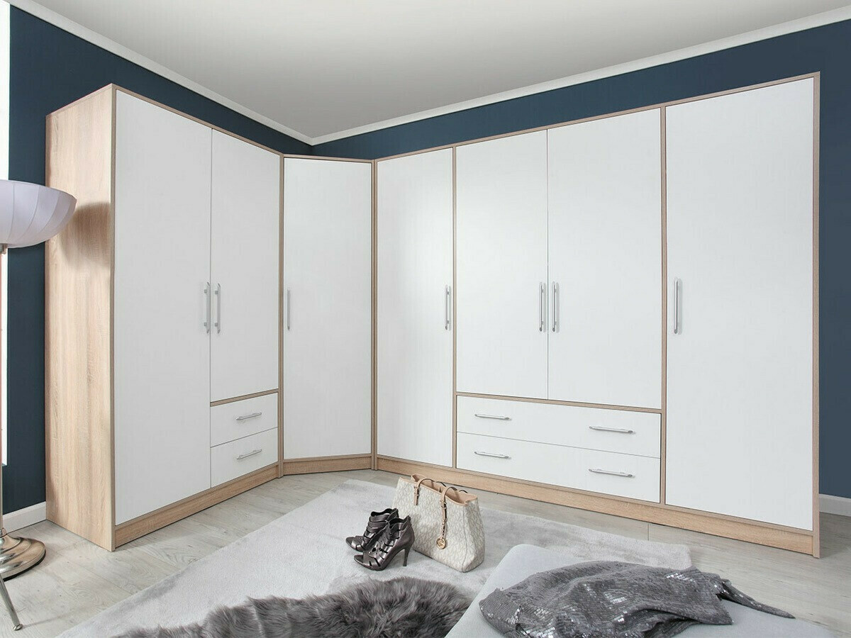 Polica Cavmero 107 (Sonoma hrast + Belo)