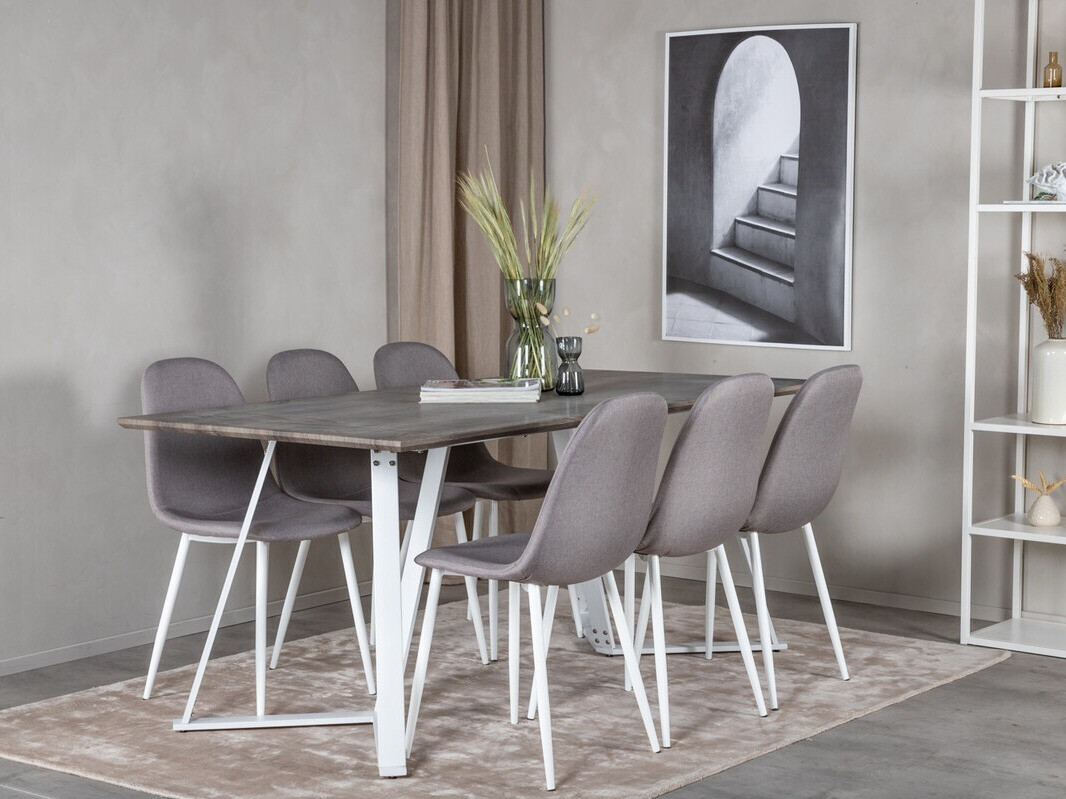 Stolica Dallas 3222 (Sivo + Belo)