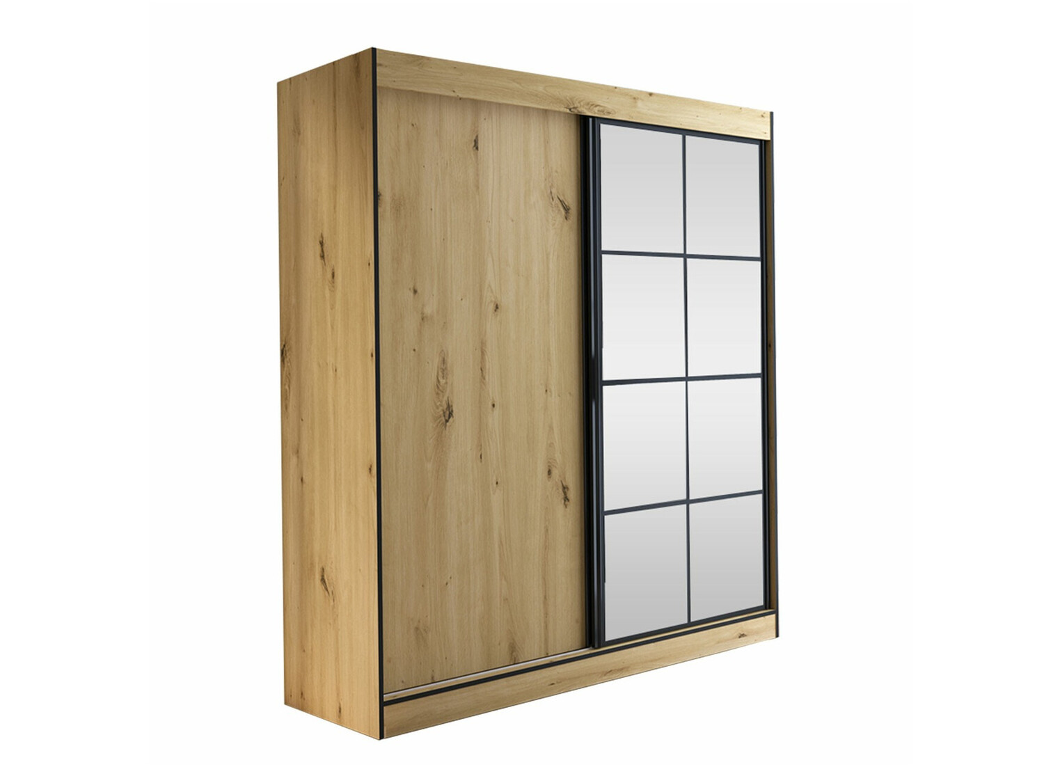 Ormar Toledo 118 (Zanatski hrast + Crno)