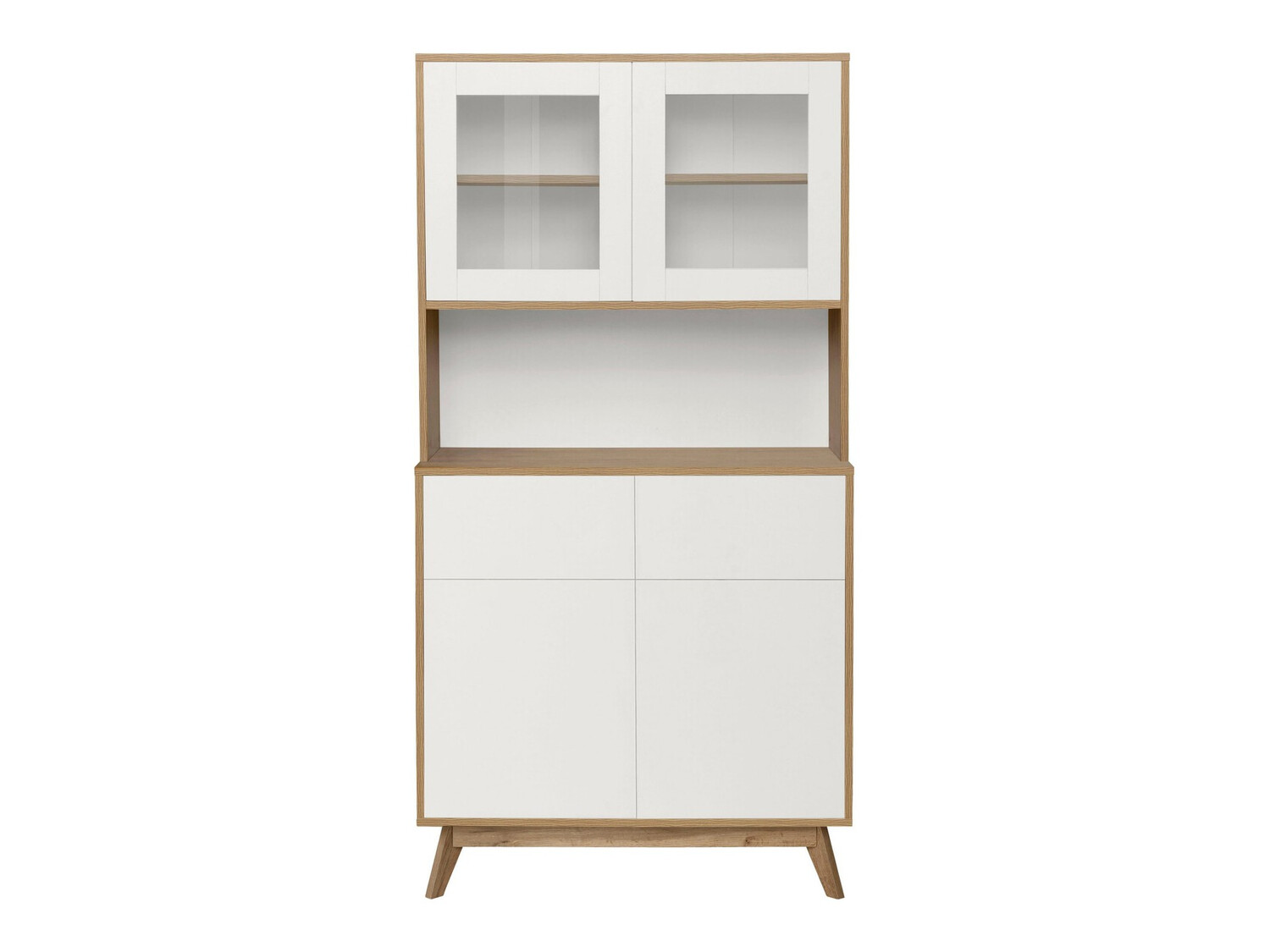 Polica Denton 890 (Belo + Hrast)
