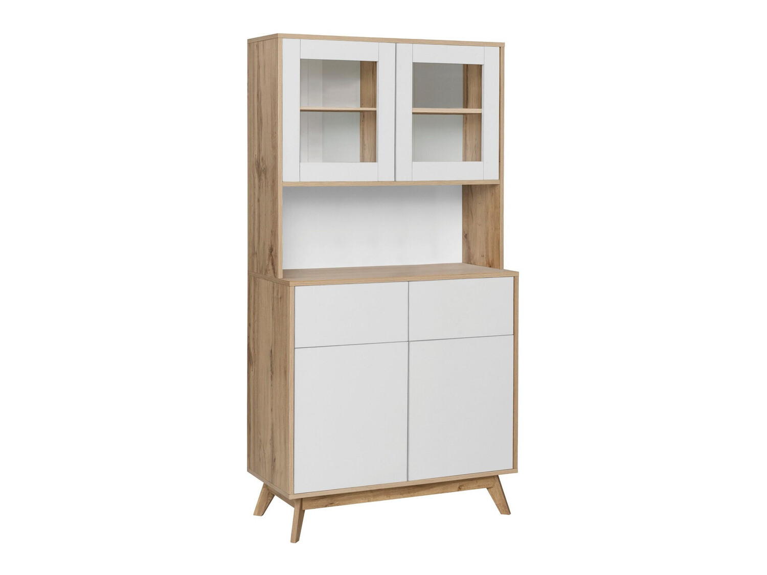 Polica Denton 890 (Belo + Hrast)