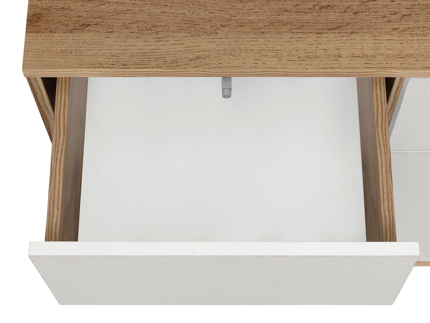 Polica Denton 890 (Belo + Hrast)