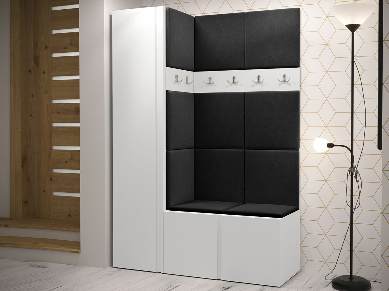 Set za hodnik Hartford 471 (Belo)