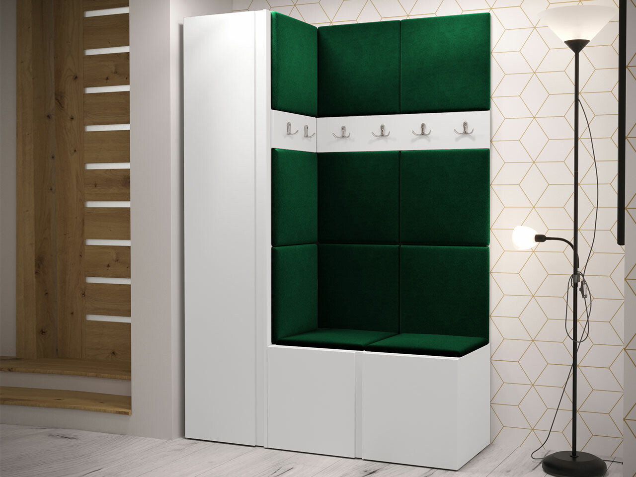 Set za hodnik Hartford 471 (Belo)