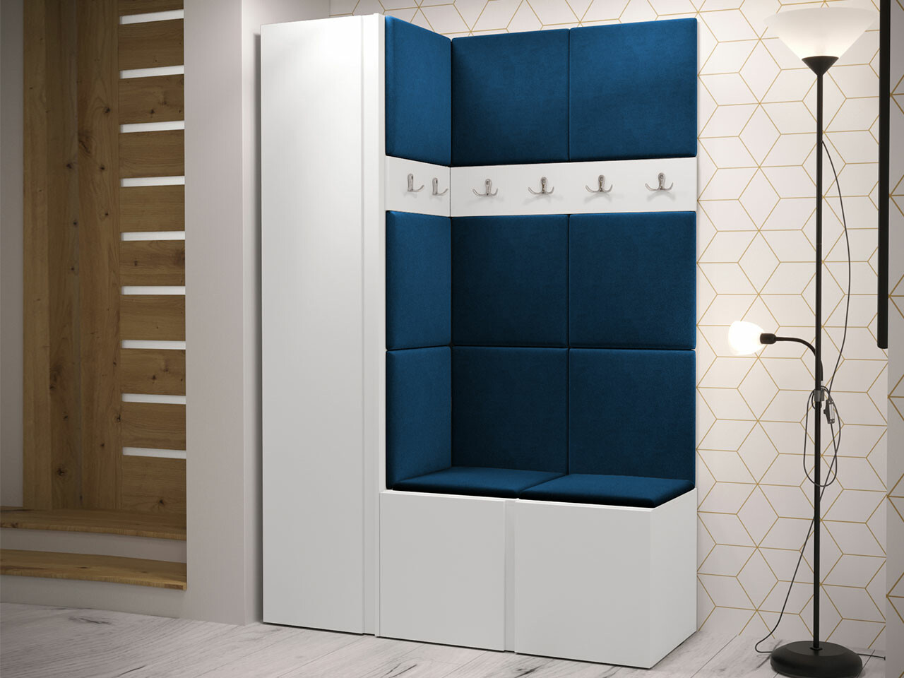 Set za hodnik Hartford 471 (Belo)