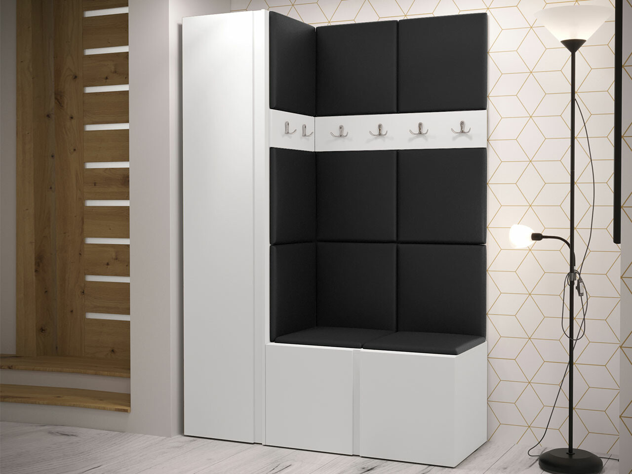 Set za hodnik Hartford 471 (Belo)