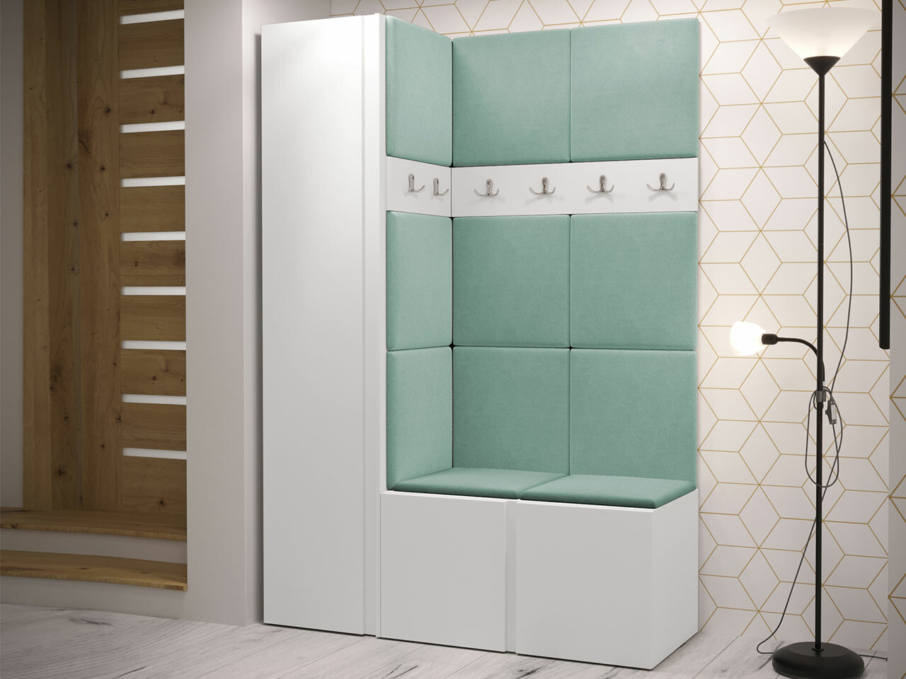 Set za hodnik Hartford 471 (Belo)