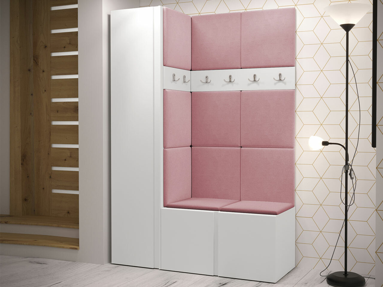 Set za hodnik Hartford 471 (Belo)