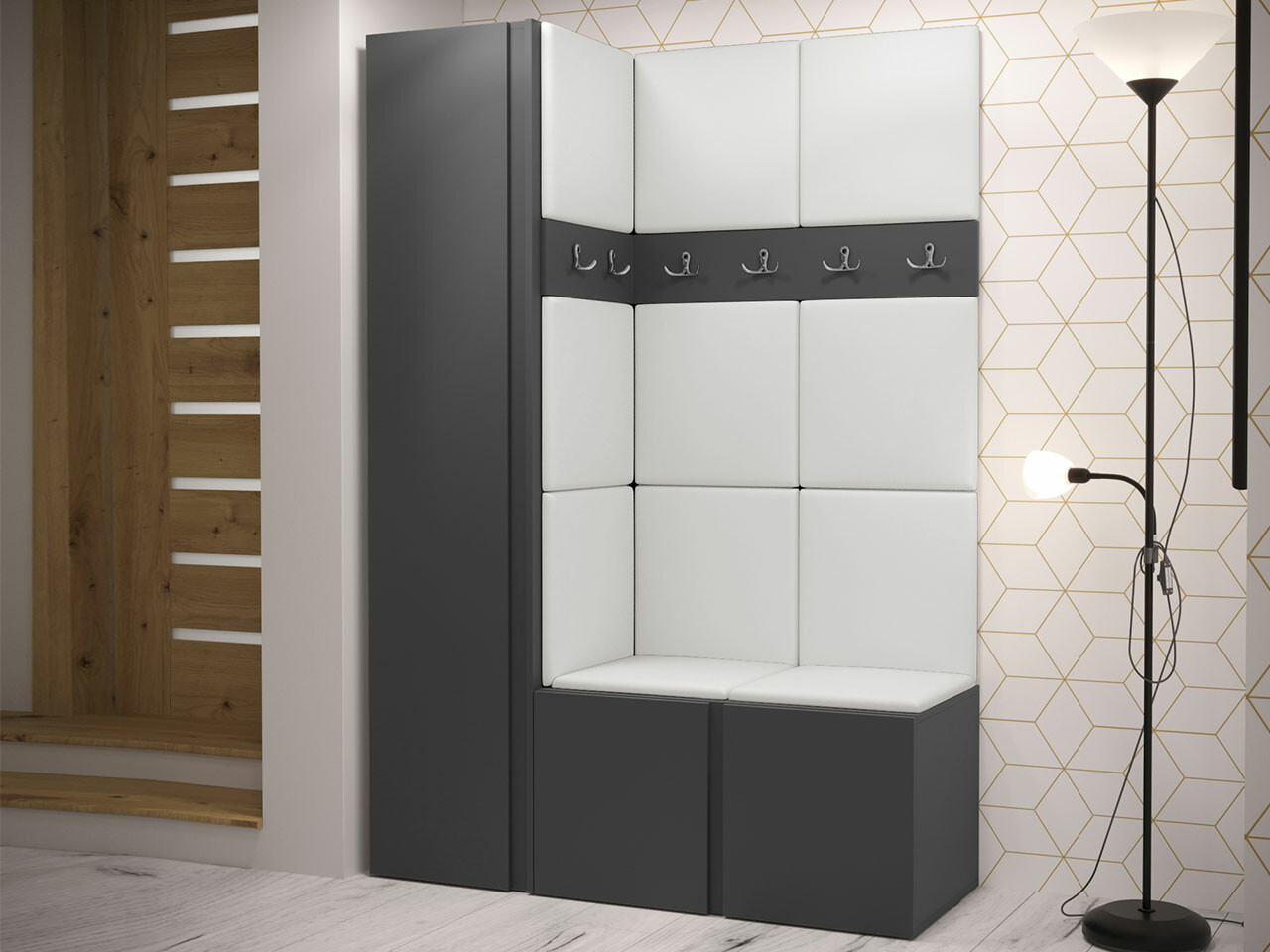 Set za hodnik Hartford 471 (Graphite)