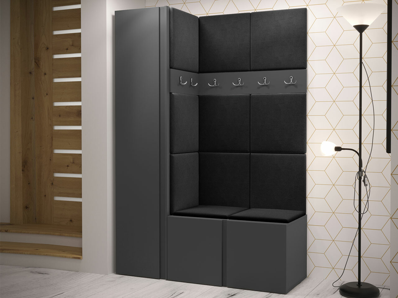 Set za hodnik Hartford 471 (Graphite)