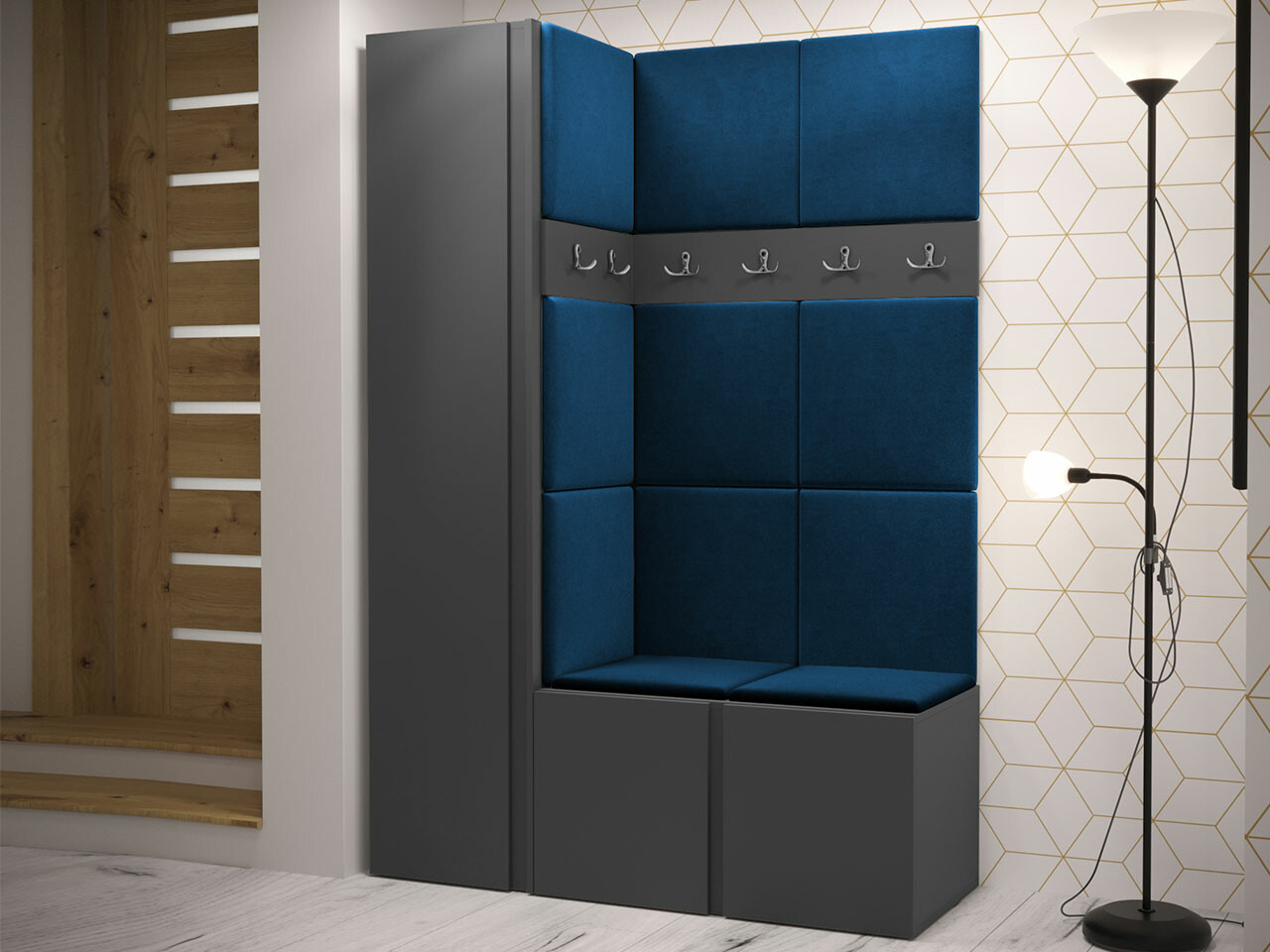 Set za hodnik Hartford 471 (Graphite)