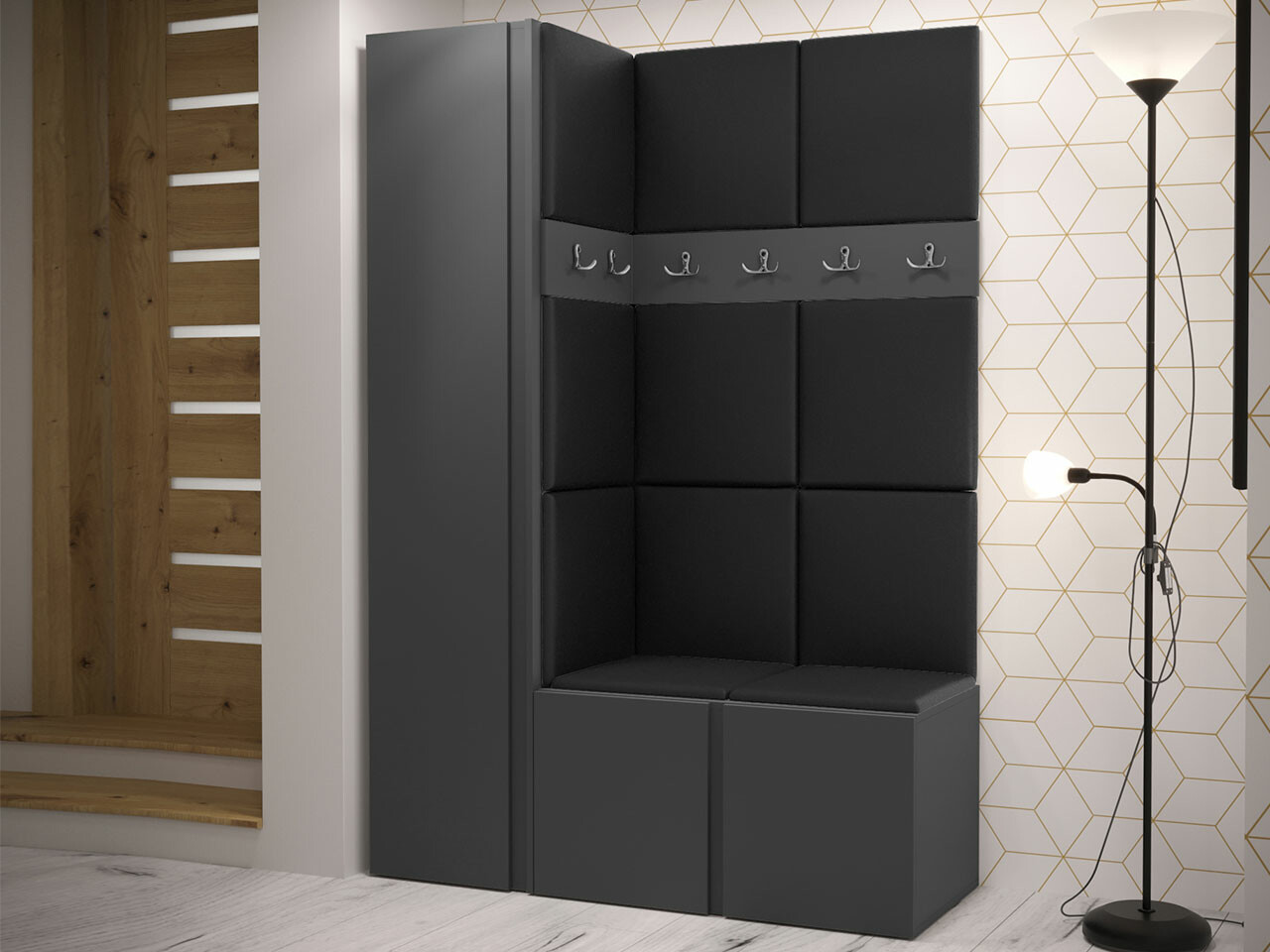 Set za hodnik Hartford 471 (Graphite)