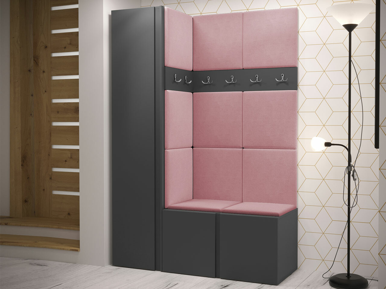 Set za hodnik Hartford 471 (Graphite)