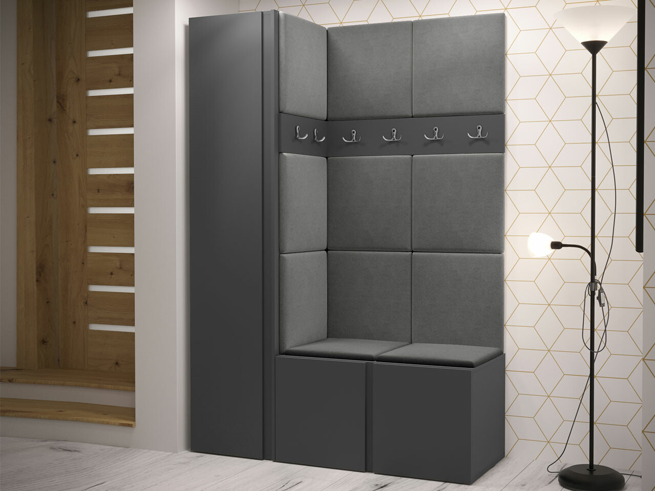 Set za hodnik Hartford 471 (Graphite)