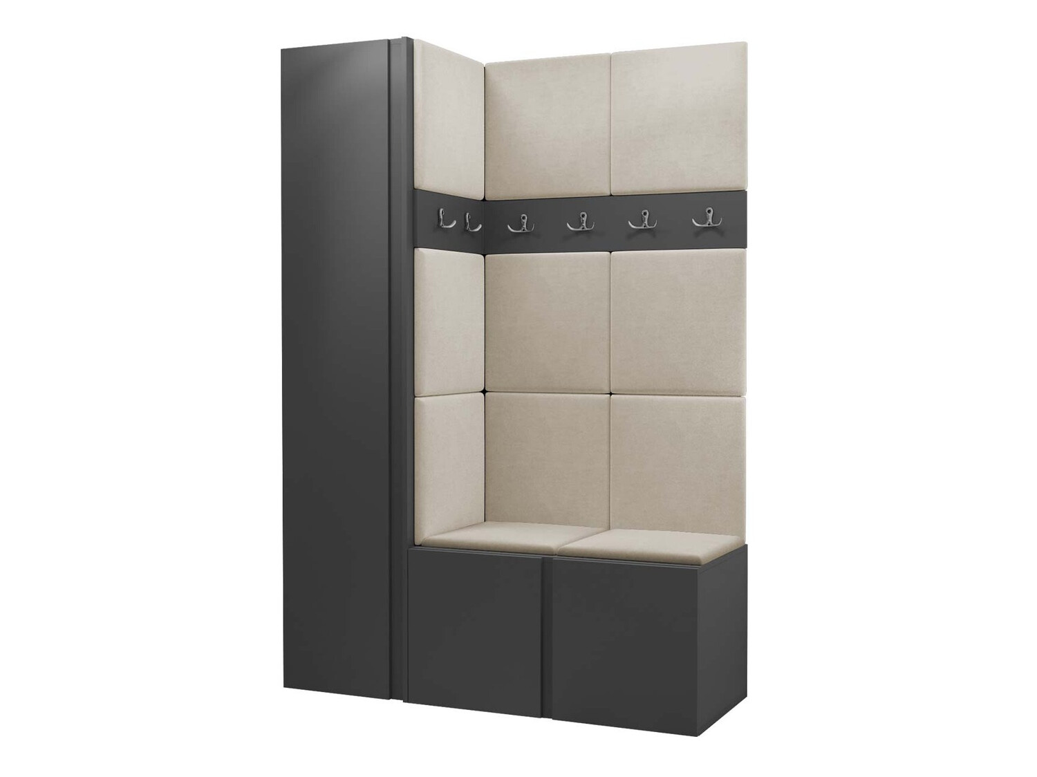 Set za hodnik Hartford 471 (Graphite)