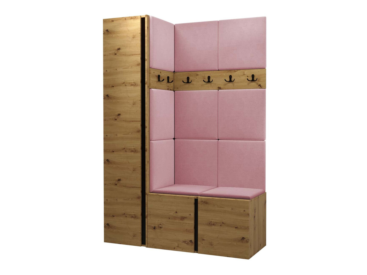 Set za hodnik Hartford 471 (Zanatski hrast)