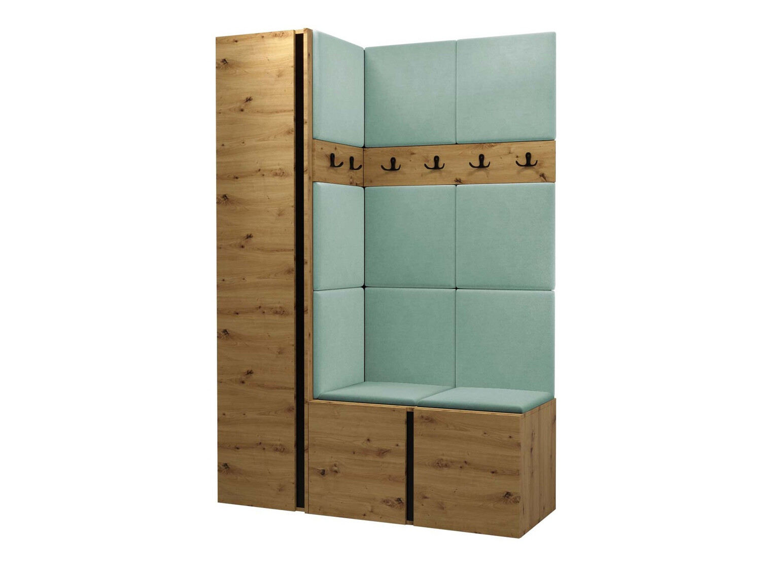 Set za hodnik Hartford 471 (Zanatski hrast)