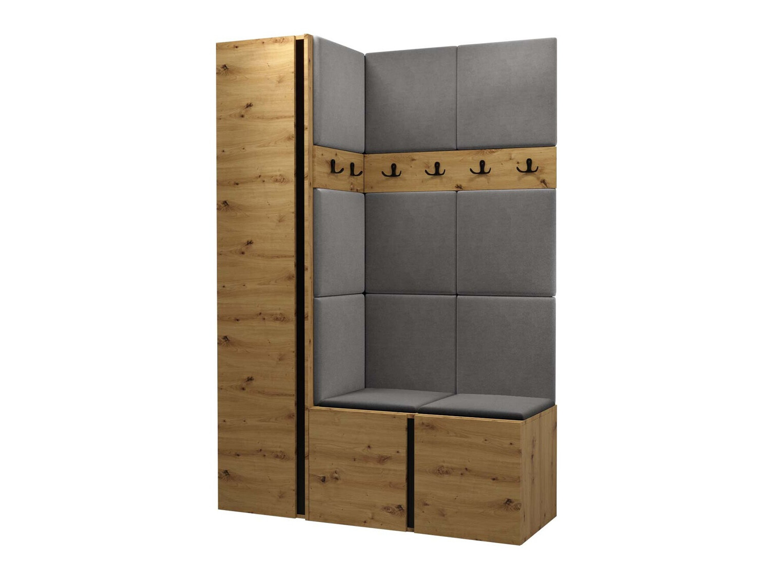 Set za hodnik Hartford 471 (Zanatski hrast)