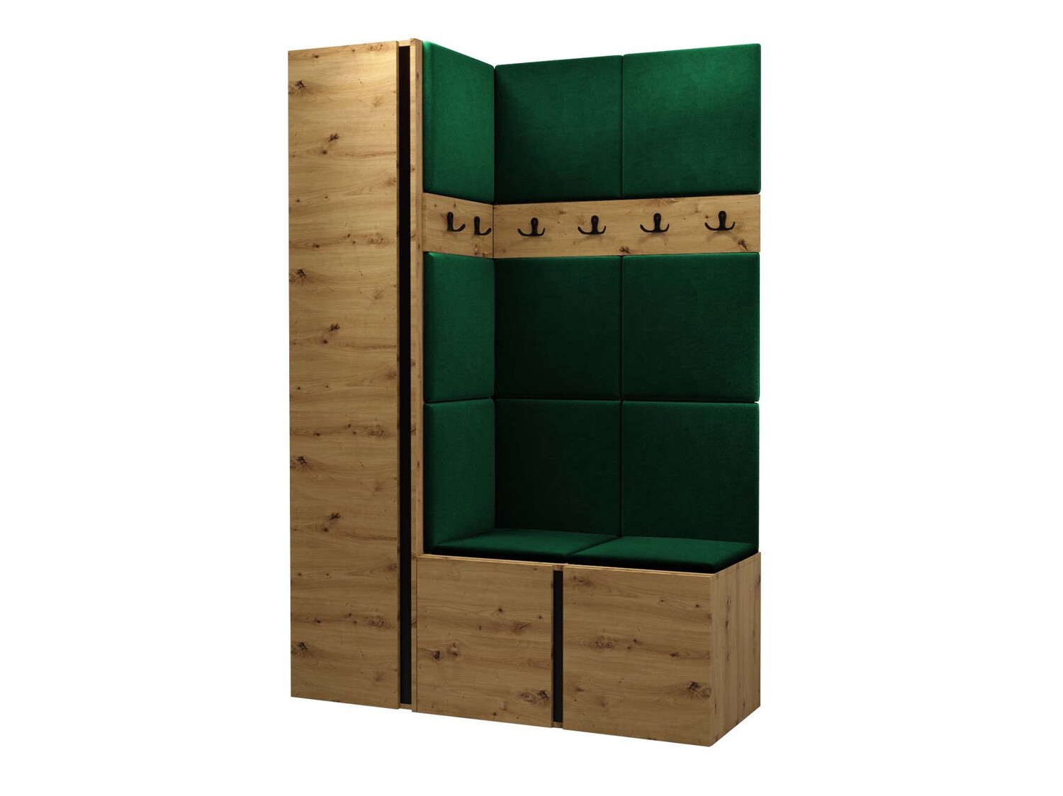 Set za hodnik Hartford 471 (Zanatski hrast)