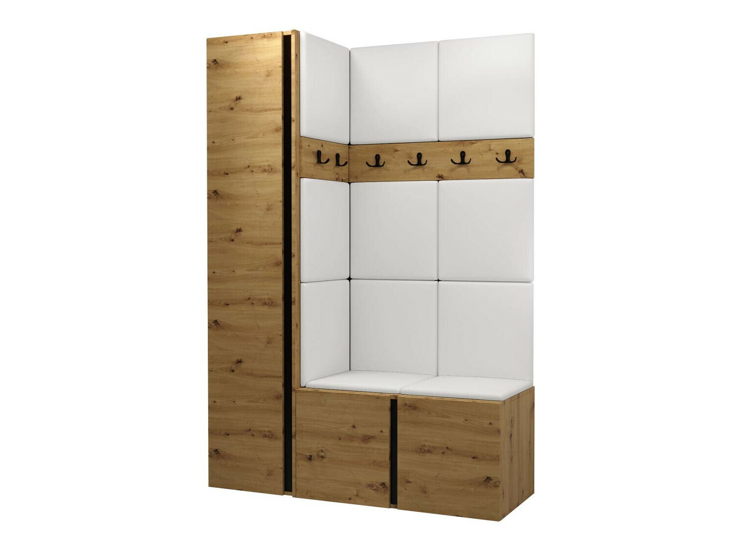 Set za hodnik Hartford 471 (Zanatski hrast)