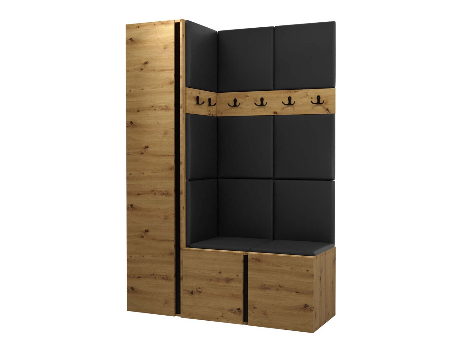 Set za hodnik Hartford 471 (Zanatski hrast)