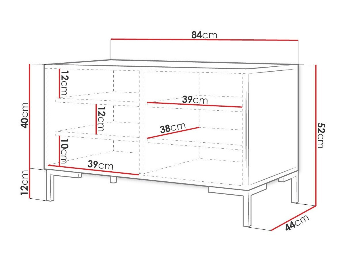 Cipelarnik Tivsoa 111 (Craft hrast + Crno)