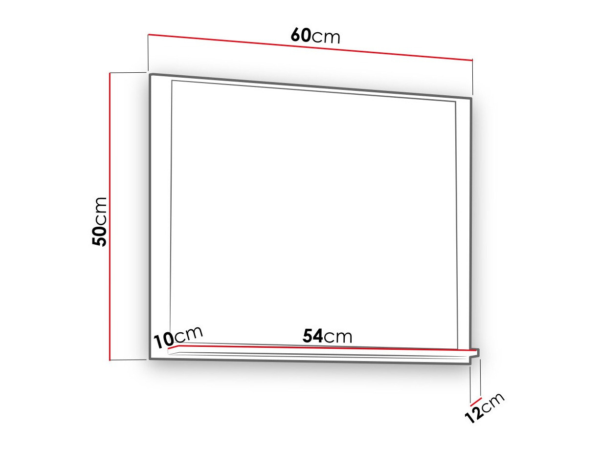 Ogledalo za kupatilo Baltesi 119 (Belo)