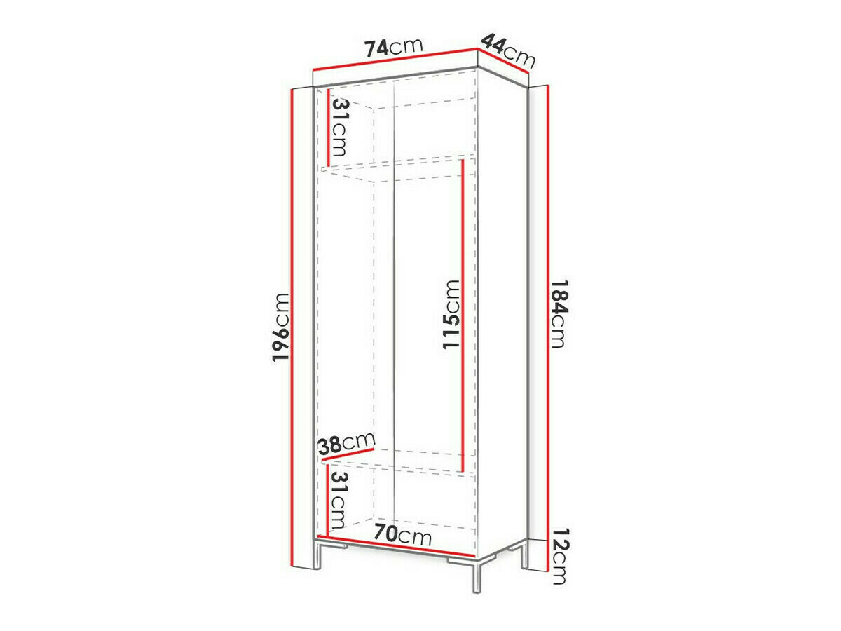 Ormar Tivsoa 110 (Crno + Zlatna)