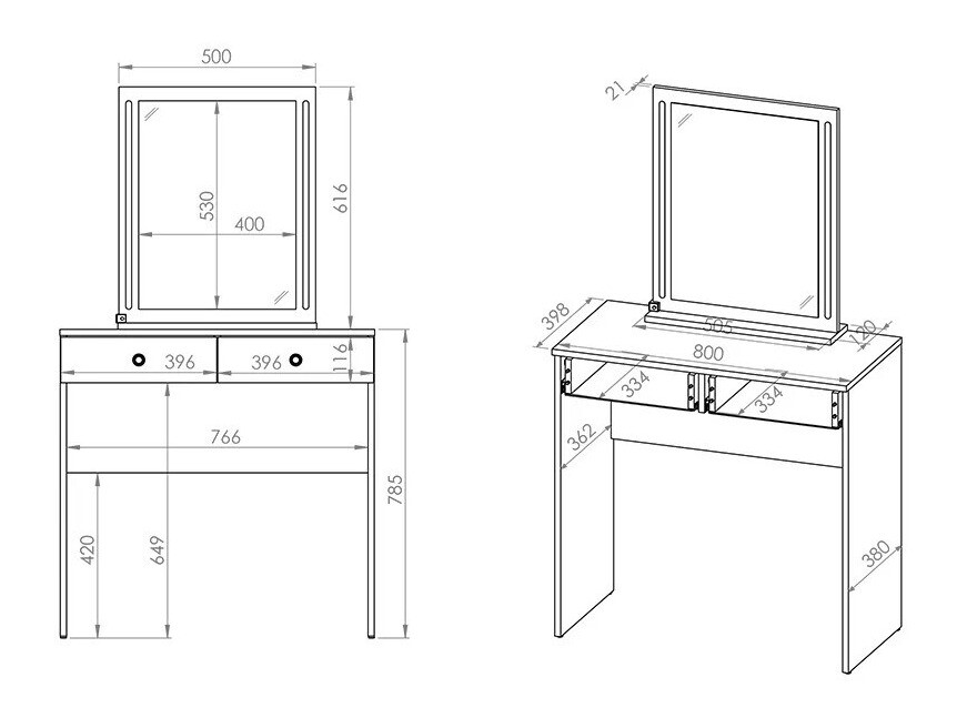 Toaletni sto Madison 162