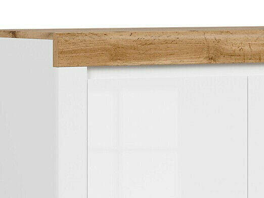 Ormarić Sonsoru 101 (Belo + Sjajno belo + Hrast Votan)