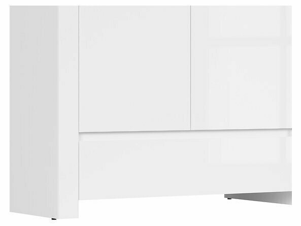 Ormar Sonsoru 110 (Belo + Sjajno belo + Вотан храст)