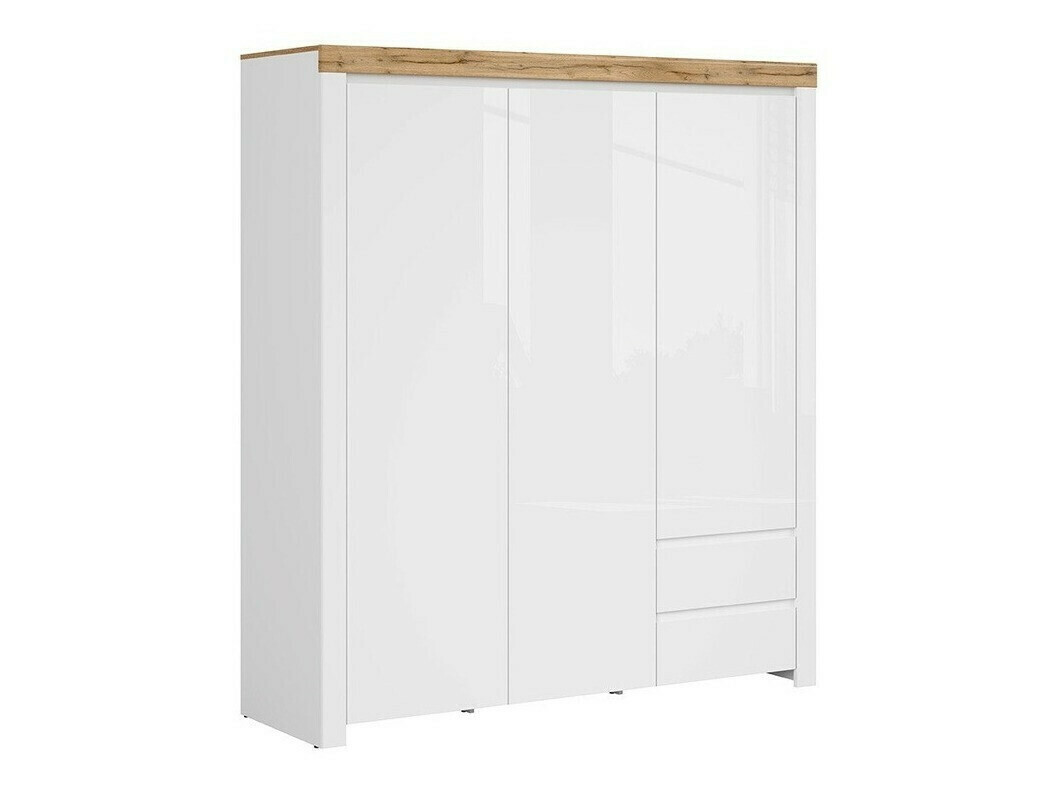 Ormar Sonsoru 120 (Belo + Sjajno belo + Hrast Votan)