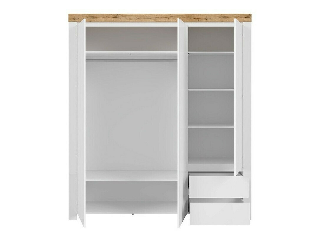 Ormar Sonsoru 120 (Belo + Sjajno belo + Hrast Votan)