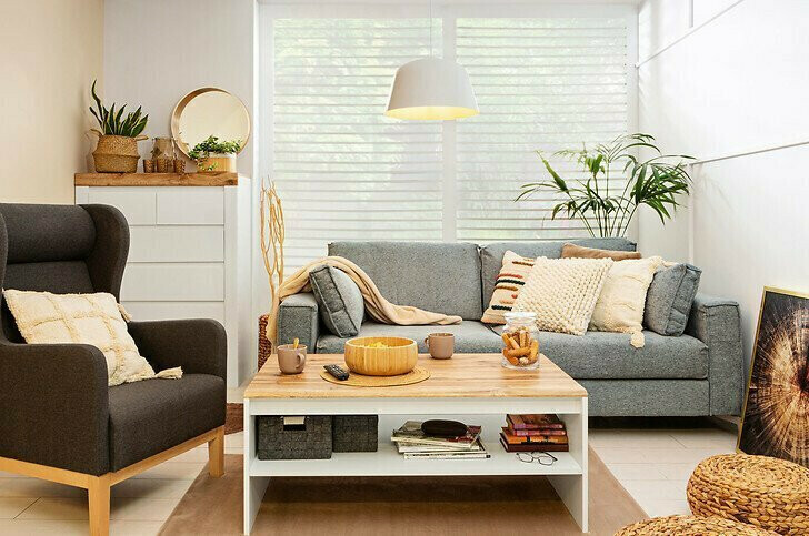 Stočić za kafu Sonsoru 122 (Belo + Вотан храст)