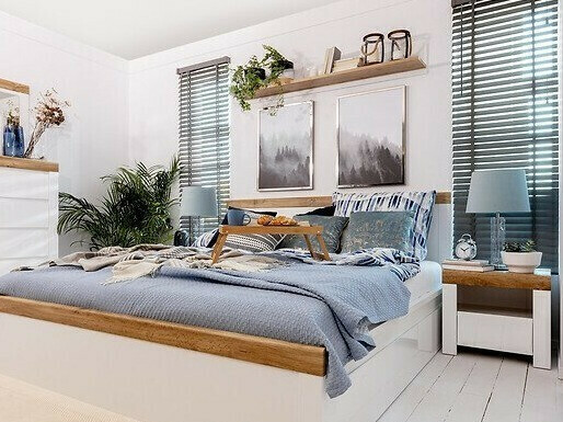 Zidna polica Sonsoru 103 (Belo + Hrast Votan)