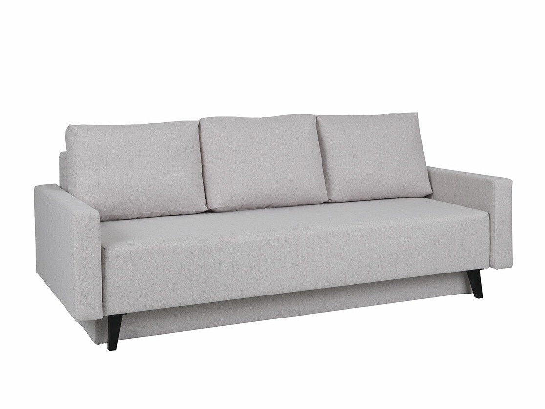 Sofa na razvlačenje Delbene 129 (Aura 23 + Sjajno crna)